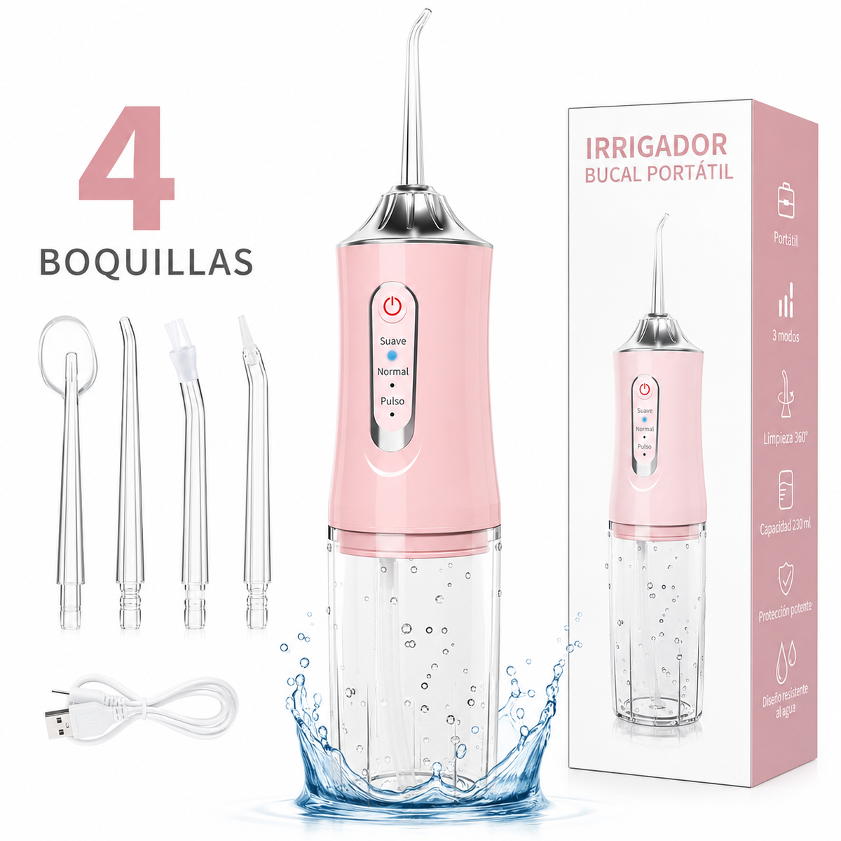 Irrigador Oral – Limpieza Profunda y Sonrisa Saludable Donde Estés