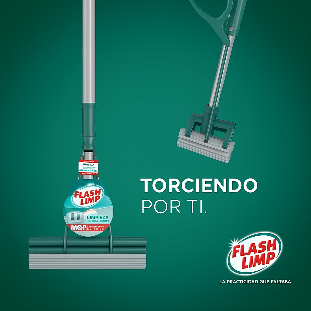 Trapeador Mágico Escurridor con Mango Extensible y Esponja Súper Absorbente – Ideal para Todo Tipo de Pisos