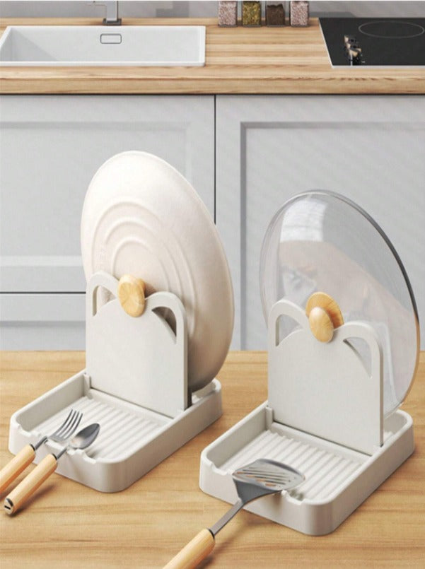 Soporte de Tapa y Utensilios – Orden y limpieza mientras cocinás