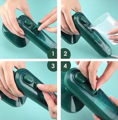 MINI PLANCHA ELECTRICA A VAPOR PORTATIL