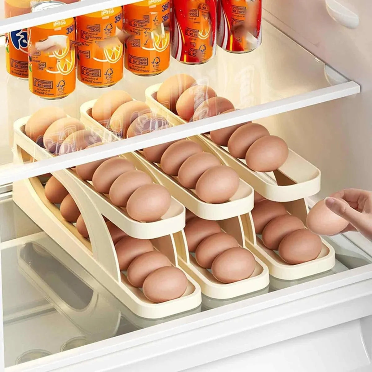 Organizador apilable para huevos – Seguro, compacto y sin BPA