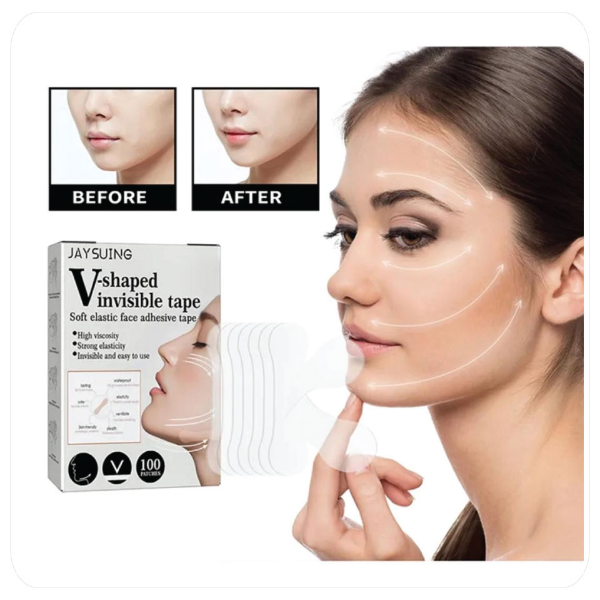 Cinta Facial de Elevación Invisible – Pack x100