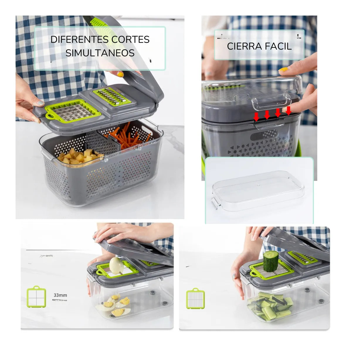 Picadora Premium 22 en 1 – Acero Inoxidable y Sin BPA