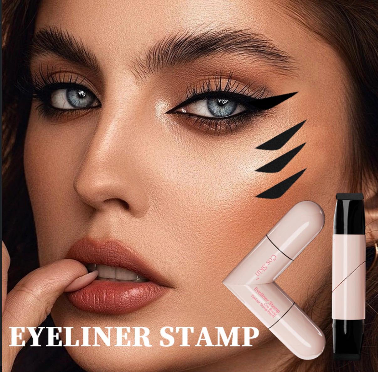 Delineador de Ojos Doble Cabezal – Sello + Punta Fina