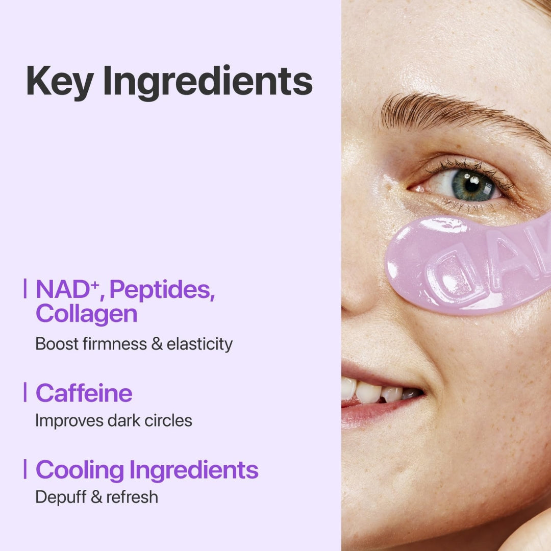 Parches Para Ojos No.9 NAD+ 5 pares  Collagen Under Eye Parches Numbuzin
