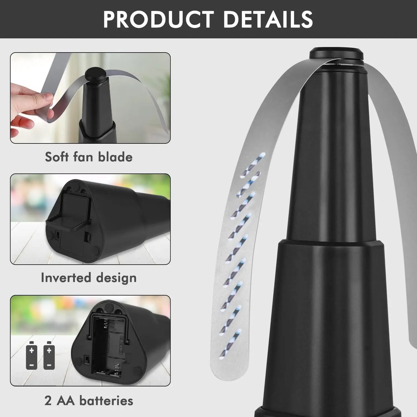 Espantamoscas portátil para mesa | Ideal para comidas y eventos