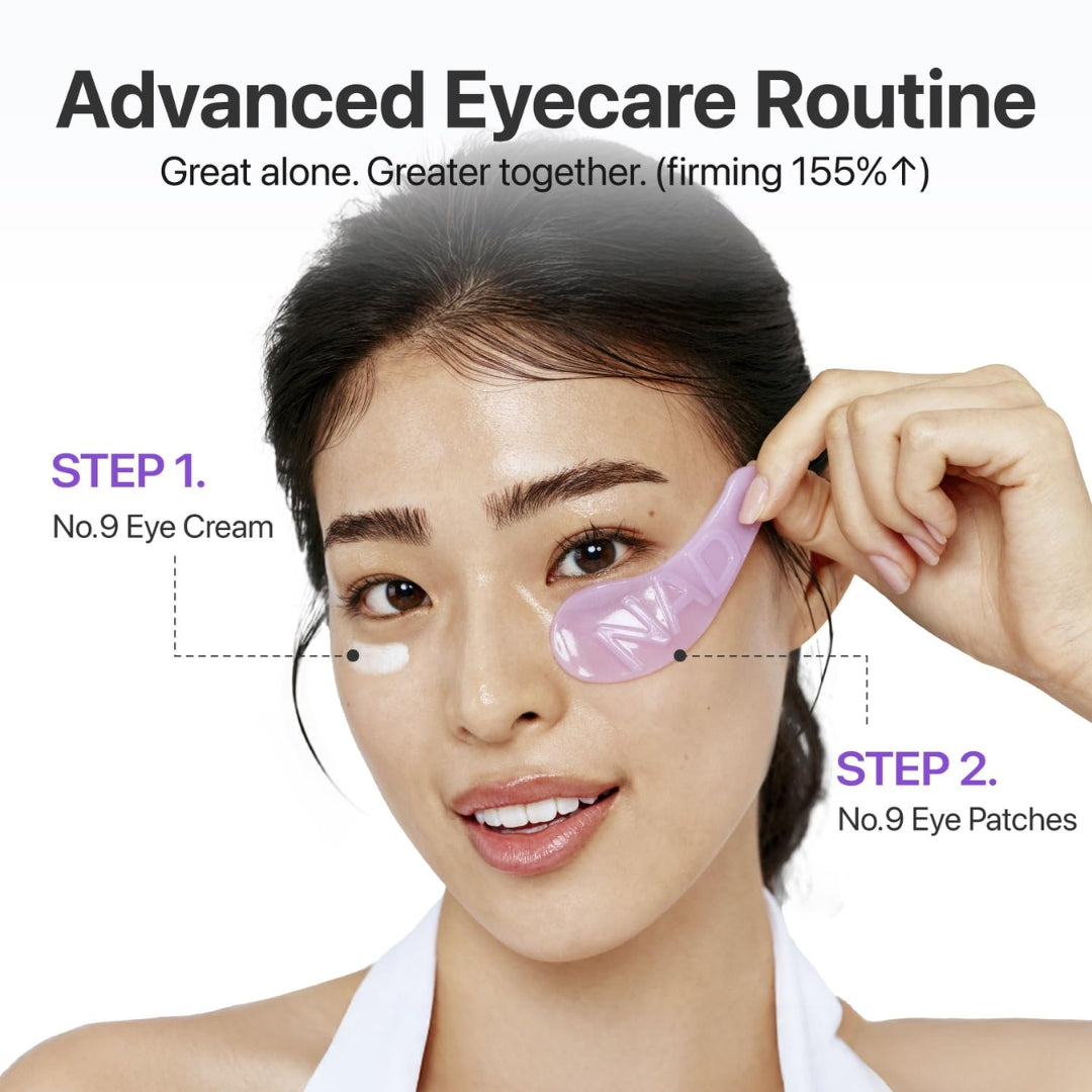 Parches Para Ojos No.9 NAD+ 5 pares  Collagen Under Eye Parches Numbuzin