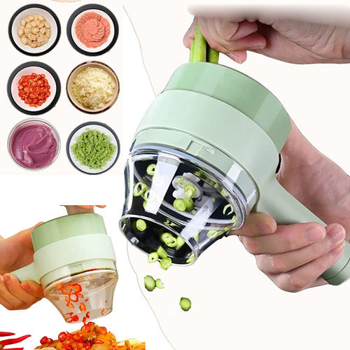 ✨ Picador de Verduras Eléctrico 5-en-1 🔋🍖🥦