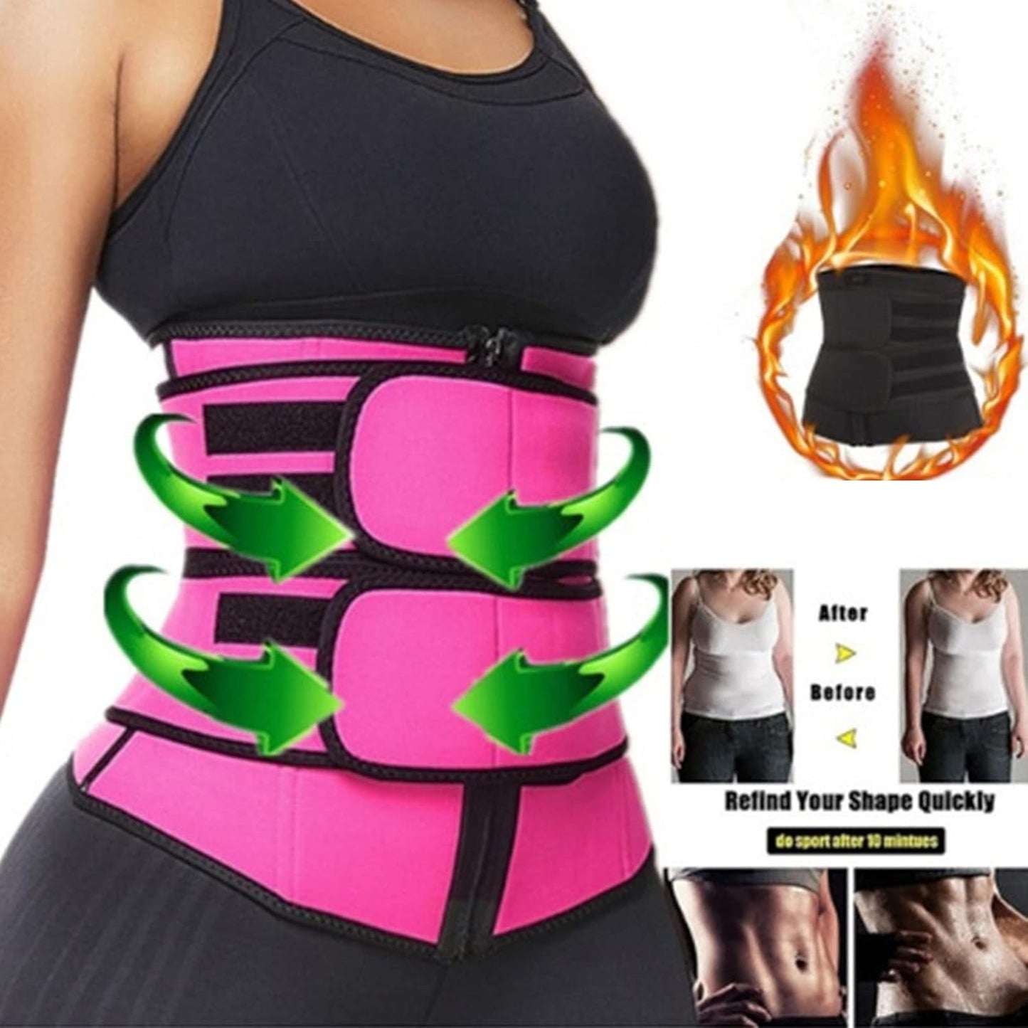 FAJA CON DOBLE AJUSTE PARA ABDOMEN