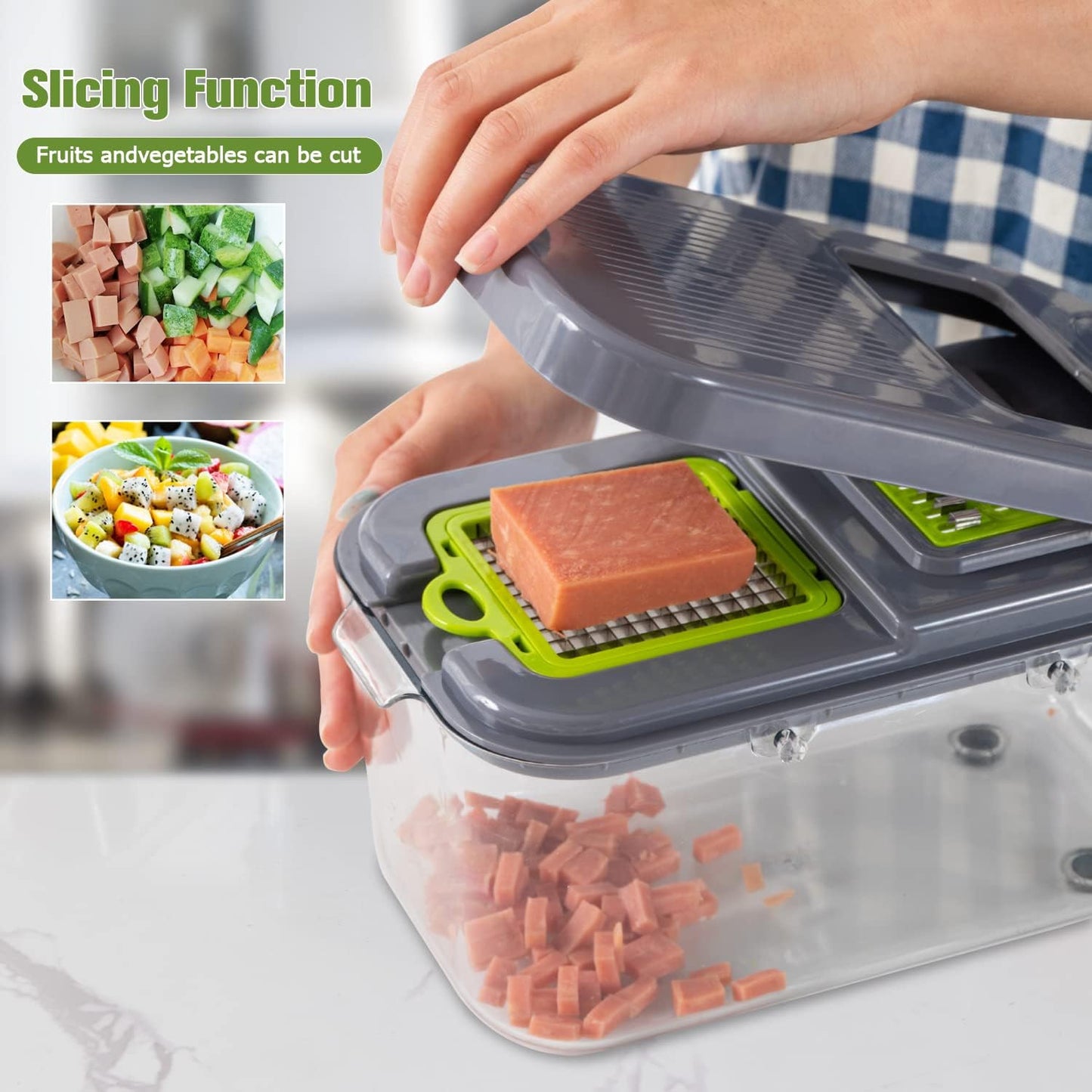 Picadora Premium 22 en 1 – Acero Inoxidable y Sin BPA