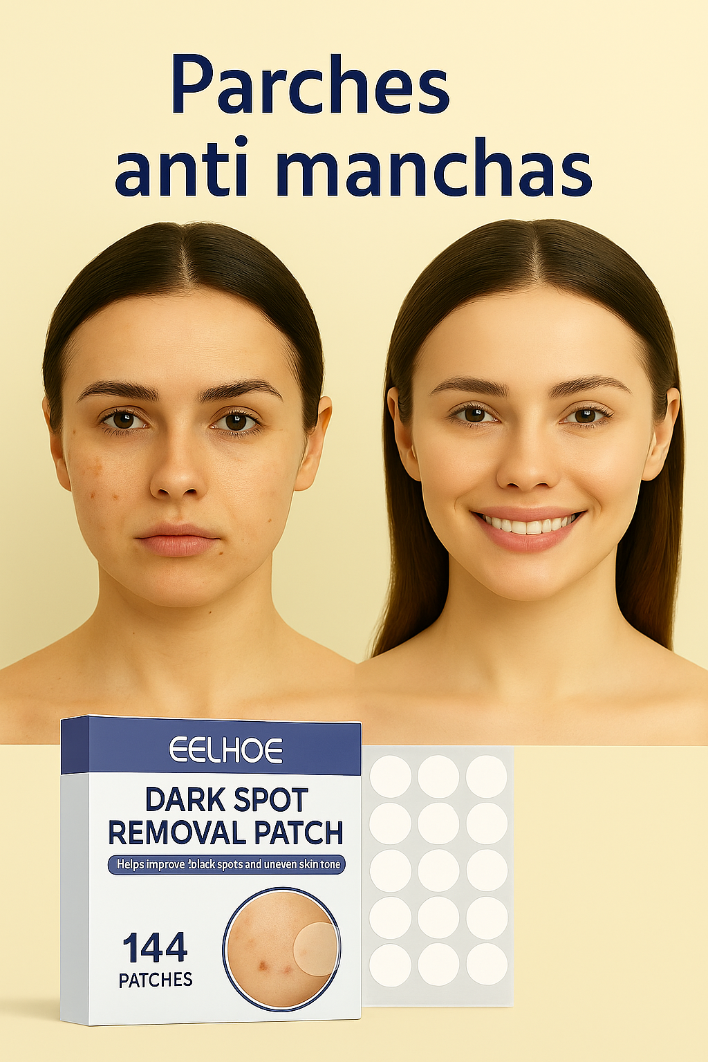 Parche Antimanchas para el Rostro – Invisible, Eficaz y Fácil de Usar