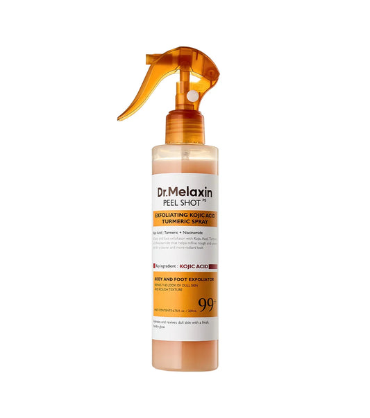 Dr. Melaxin Peel Shot Body Spray – Spray Corporal Exfoliante con Ácido Kójico y Cúrcuma 200 ml
