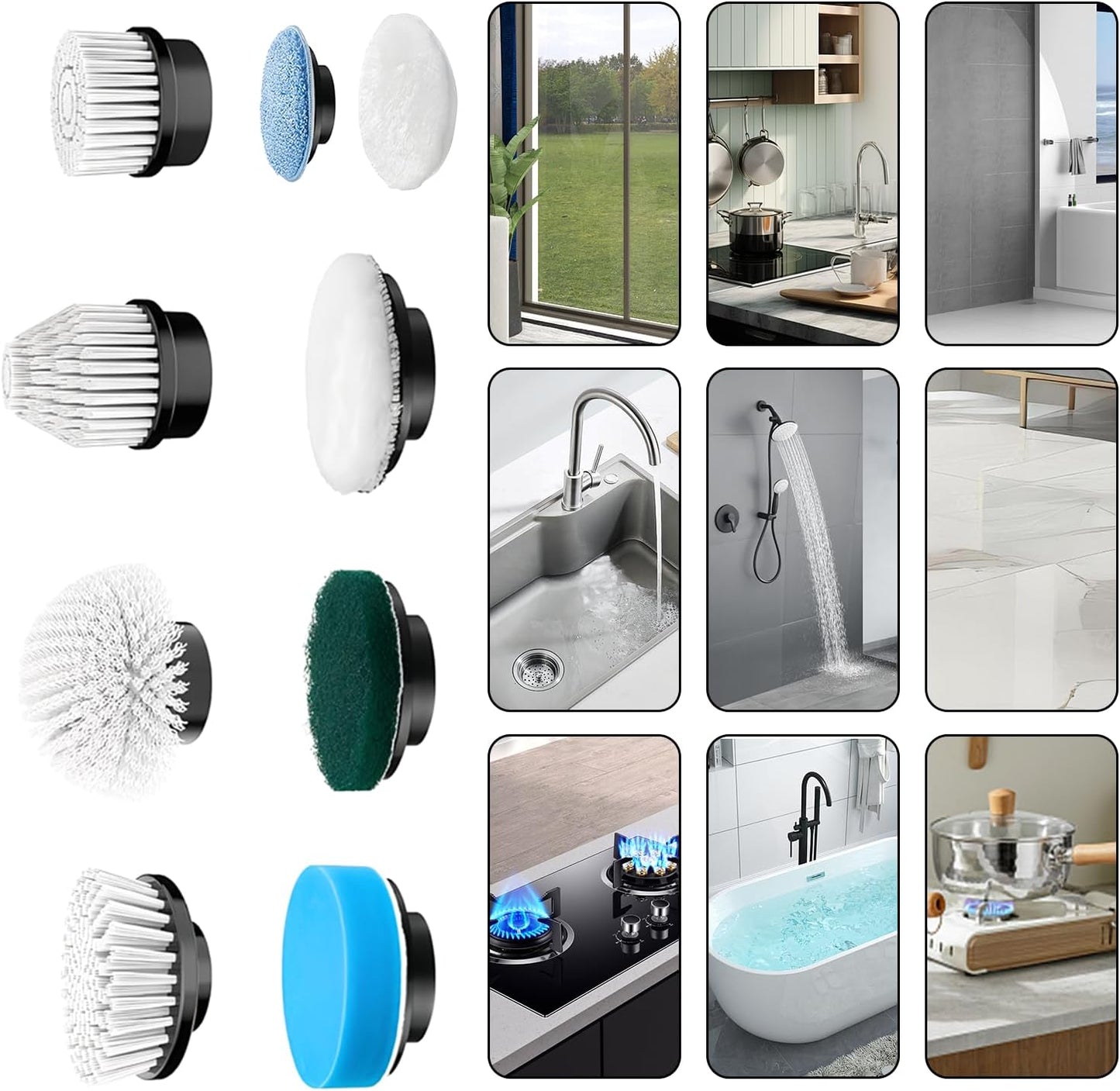 Cepillo de Limpeza Multifuncional 9 EN 1 / EL MAS COMPLETO