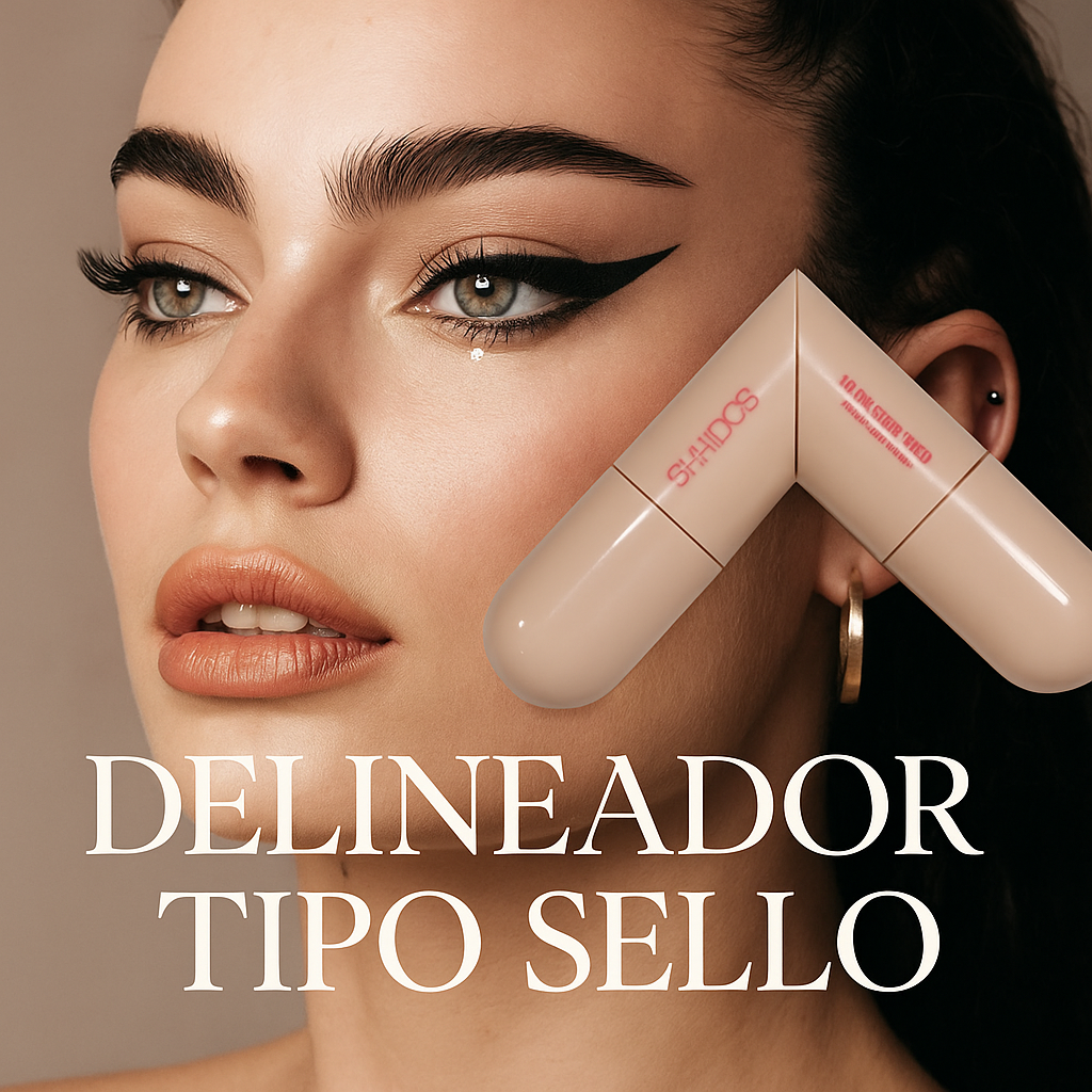 Delineador de Ojos Doble Cabezal – Sello + Punta Fina
