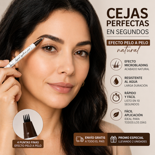 Lápiz Rellenador de Cejas Resistente al Agua