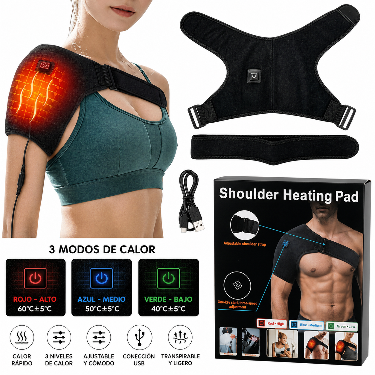 ThermaShoulder™ El Secreto para Aliviar tu Hombro sin Medicamentos
