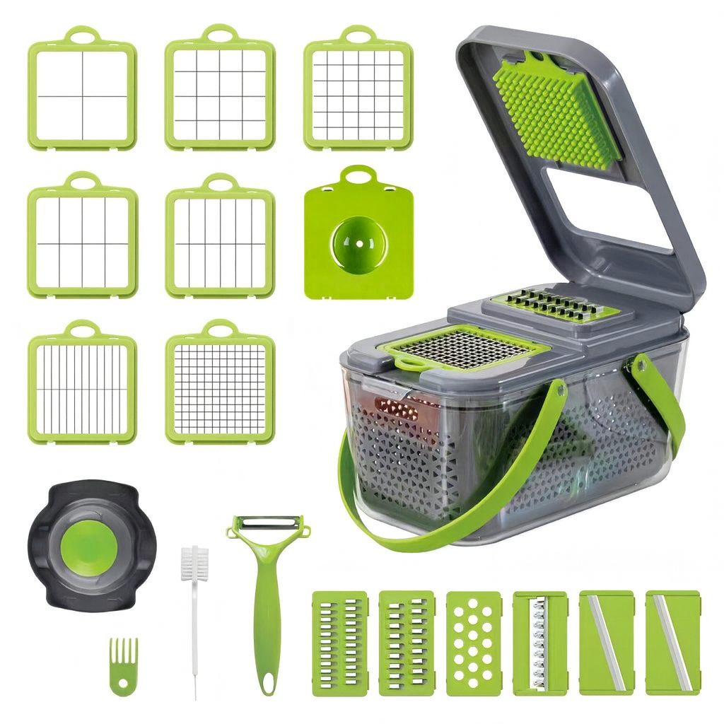 Picadora Premium 22 en 1 – Acero Inoxidable y Sin BPA