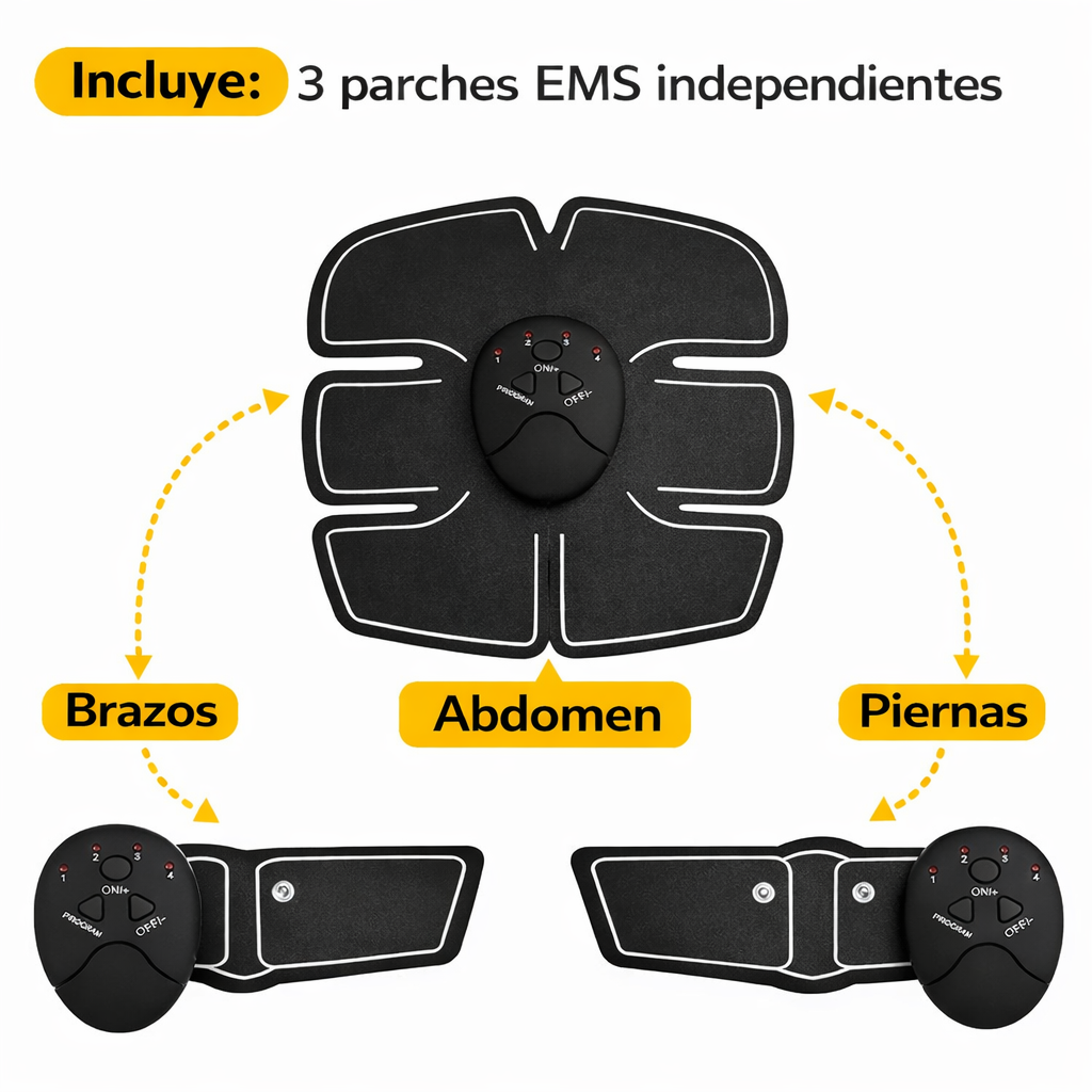 Tonificador Muscular EMS Abdomen- Brazos o Piernas