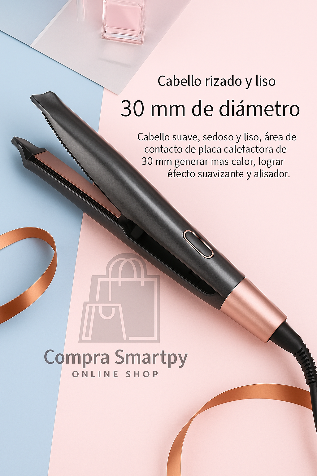 🔥 Planchita Rizadora 2 en 1 — Alisá o Rizá en Minutos, Sin Dañar tu Cabello