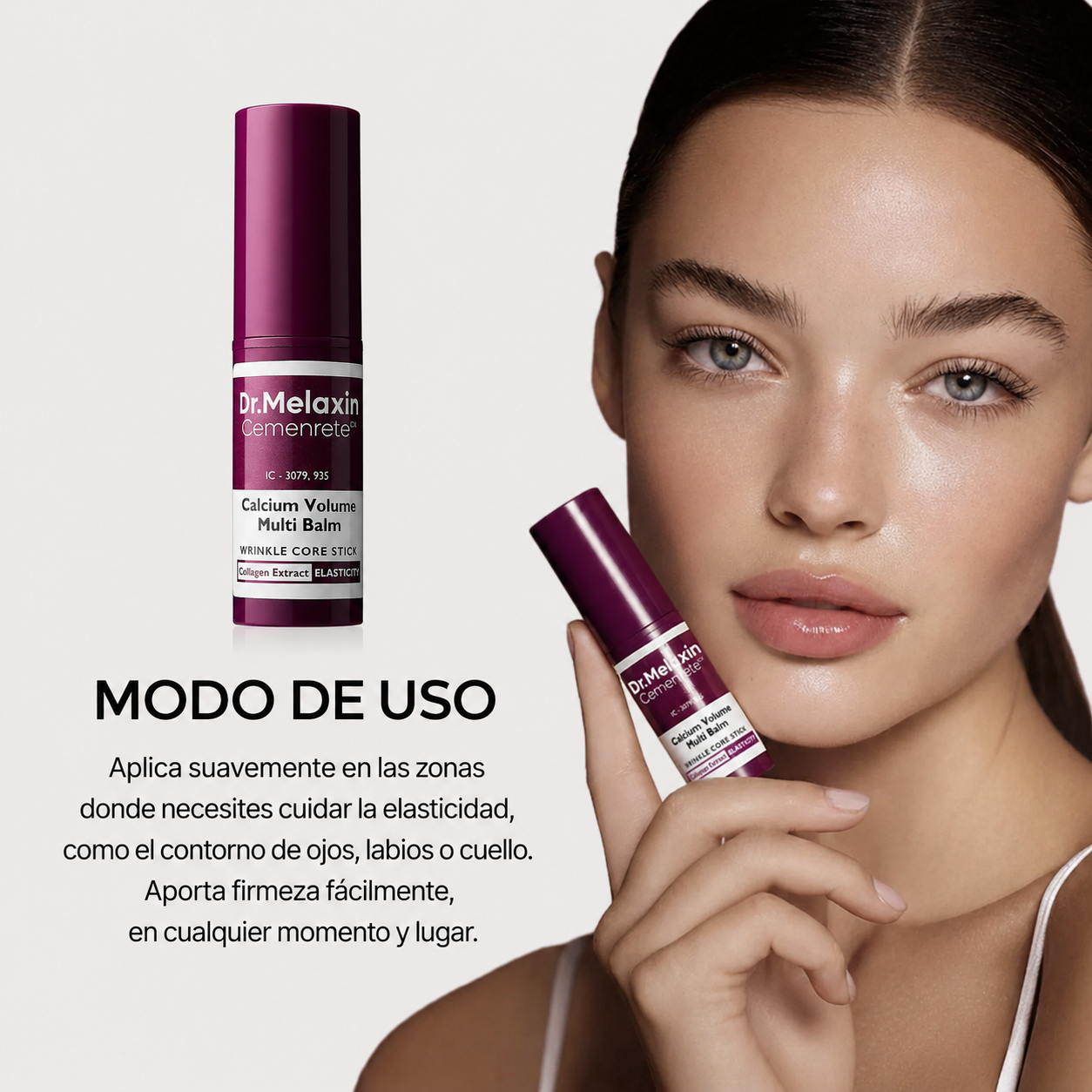 Bálsamo Hidratante y Reafirmante para Contorno de Ojos, Rostro y Cuello – Dr. Melaxin