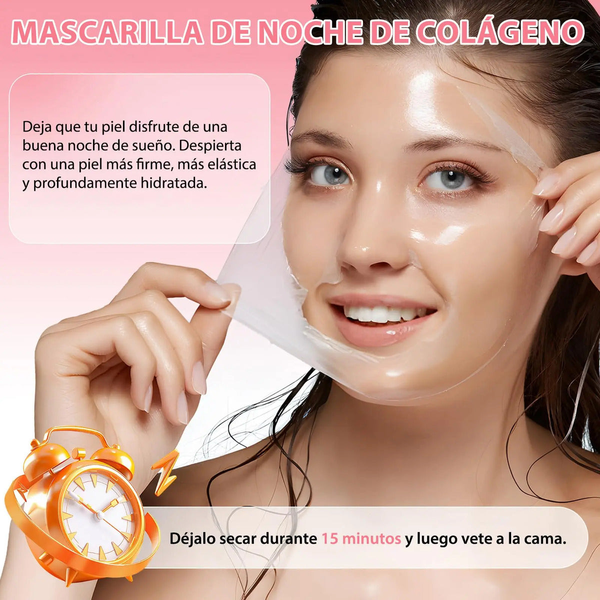 Mascarilla Facial de Colágeno Hidratante Nocturna – Piel Firme y Radiante