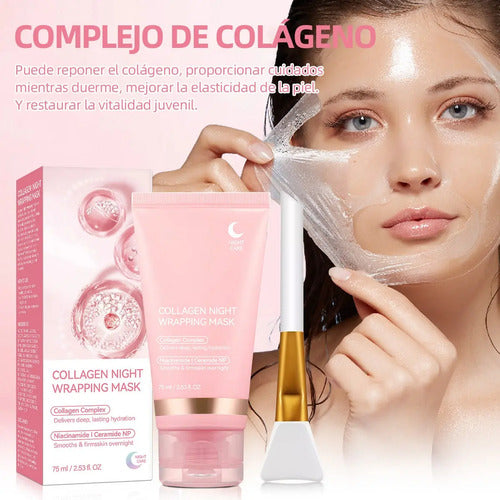 Mascarilla Facial de Colágeno Hidratante Nocturna – Piel Firme y Radiante