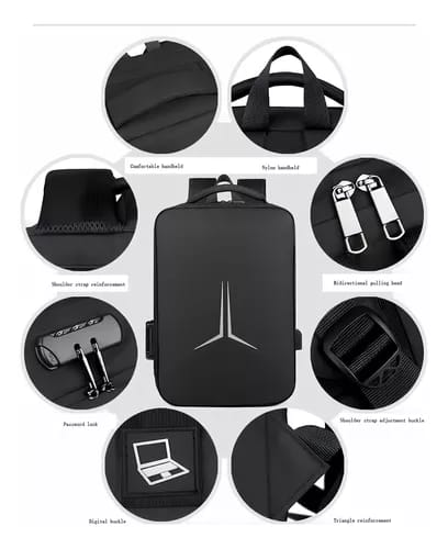 Mochila Impermeable Antirrobo Con Usb
