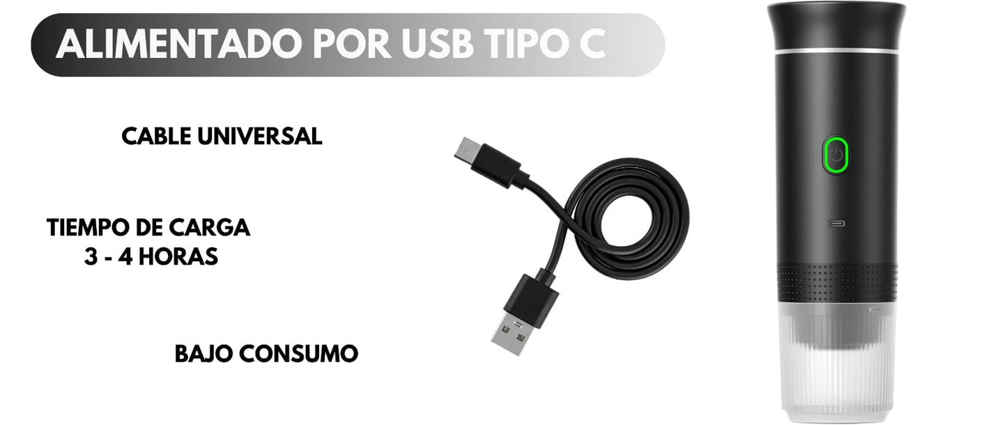 Cafetera portátil 3 en 1 compatible con Nespresso y Dolce Gusto☕