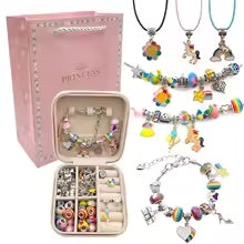 Set Joyero + Pulsera con Dijes y Bolsa de Regalo – ¡Todo incluido!