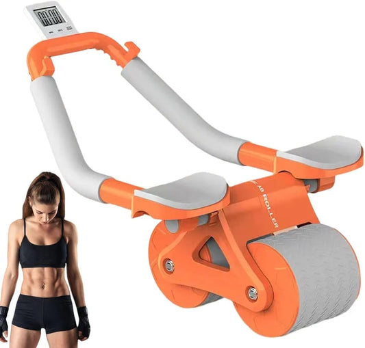 Rueda Abdominal con Rebote Automático y Soporte