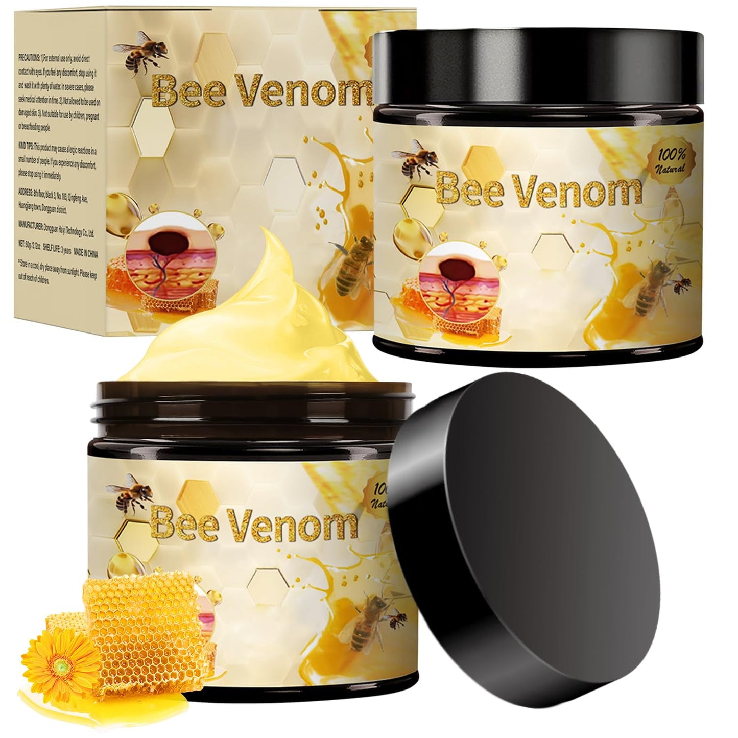 Crema reparadora Bee Venom 2 unidades para todo tipo de piel