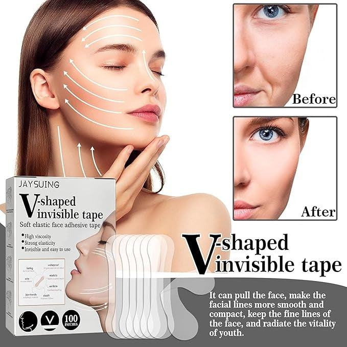 Cinta Facial de Elevación Invisible – Pack x100