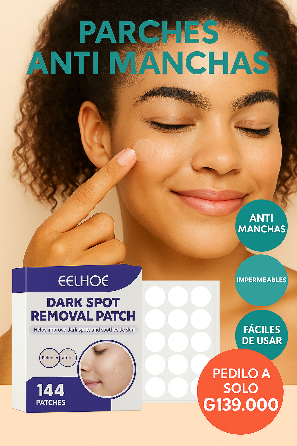 Parche Antimanchas para el Rostro – Invisible, Eficaz y Fácil de Usar