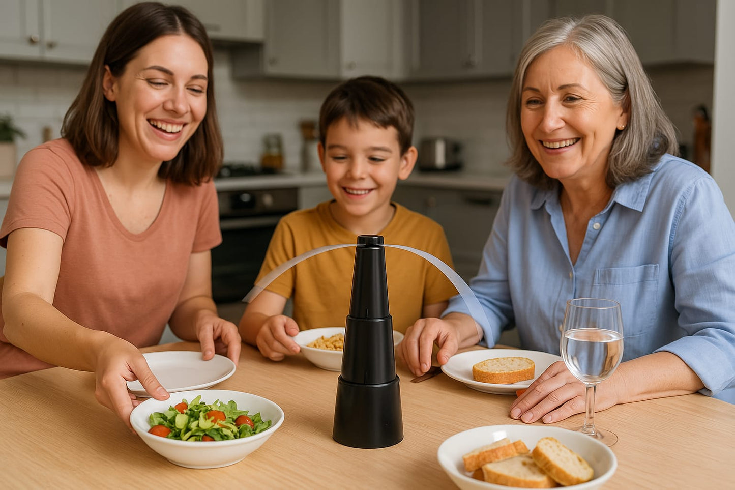 Espantamoscas portátil para mesa | Ideal para comidas y eventos
