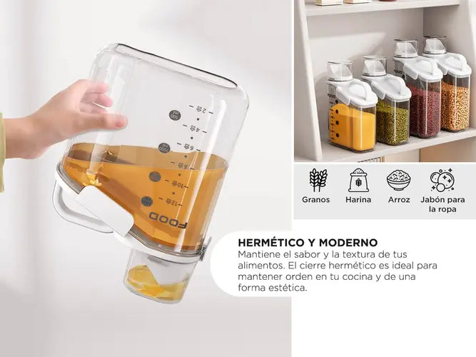 Set de 2 Recipientes Calidad Premium (1.5L y 1.8L)